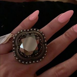 Ring with adjustable ring guard